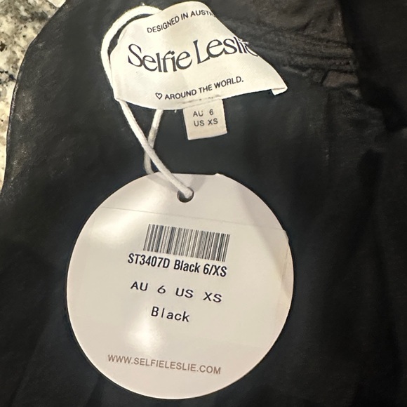 Selfie Leslie Black Ruffled Mini Dress - Picture 4 of 7